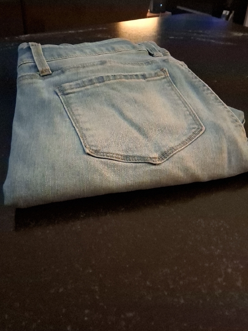 Light Blue Distressed Ripped Jeans - Picture 5 of 5